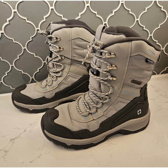 Swiss Tech Women's Sz 7 Gray Waterproof 3M 400 Gram Thinsulate Seam Sealed Boot - Picture 2 of 10